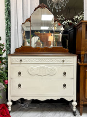 Vintage antique white dresser