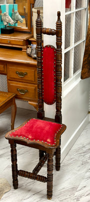 Vintage Jacobean Spanish prayer chair