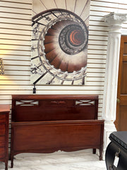 Duncan Phyfe vintage full bed w/rails