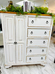 Tall chest w/wood top