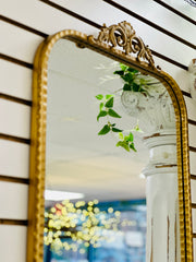 Antique style arch mirror