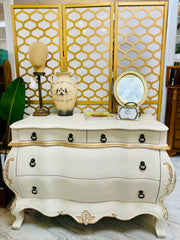 Carved Wood Bombay Chest