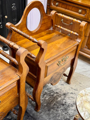 Antique French dressing table pair (2)