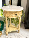 Marble top side table