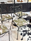 Set of (4) metal chairs