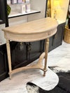 Half moon entry table
