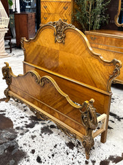 French Louis XV Full bedroom set w/rails