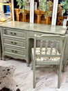 French provincial desk w/chair