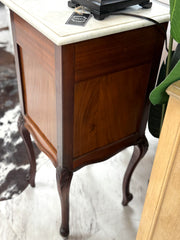 Antique marble top cabinet