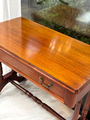 Antique mahogany console table/desk