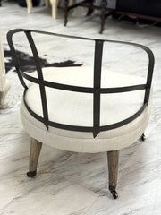 Restoration Hardware French Couturier's Chair on casters