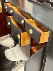Vintage black buffet/sideboard