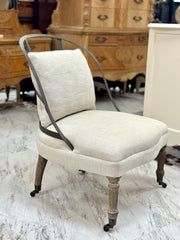Restoration Hardware French Couturier's Chair on casters