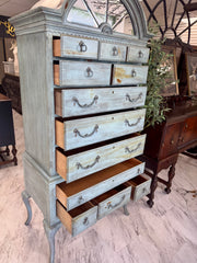 Vintage Lexington highboy w/mirrored top