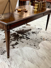 Vintage Federal style leather-top desk