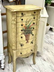 Hand-painted jewelry armoire