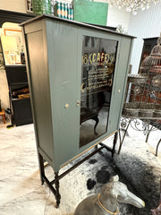 Vintage China cabinet on casters