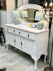 Vintage buffet w/removable mirrored back ￼