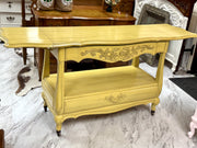 French Provincial server on casters ￼