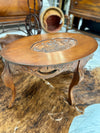 Antique carved wood coffee table