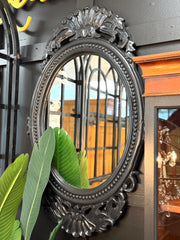 Decorative wooden mirror