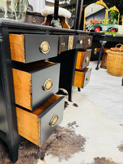 Black vintage desk