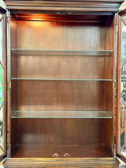 Lighted vintage china cabinet