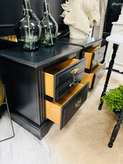 Pair of black nightstands (2)