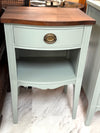 Vintage blue nightstand