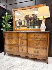 Bassett French Provincial dresser w/mirror
