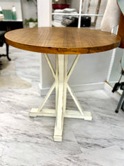 Farmhouse style pedestal table