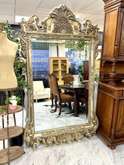 Ornate 7ft. tall framed mirror