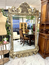 Ornate 7ft. tall framed mirror