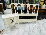 French Provincial nightstand (cream)