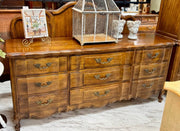 French Provincial 9-drawer dresser ￼
