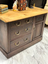 Vintage cabinet w/primitive top