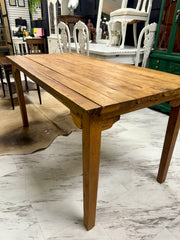 Primitive style plank table