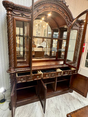 Lighted 2-pc. china cabinet