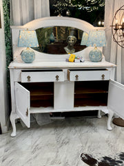Vintage buffet w/removable mirrored back ￼