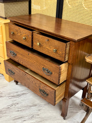 Vintage dresser on casters ￼