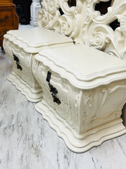 French provincial nightstand pair (2)
