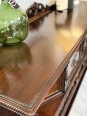 Antique Jacobean buffet/sideboard on casters