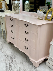Vintage pink dresser w/mirror