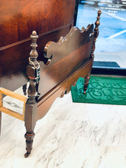 Antique twin bed pair