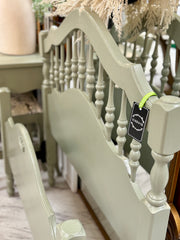 French Provincial twin bed w/rails