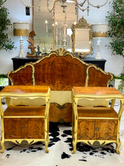 Vintage French Provincial nightstand pair (2)