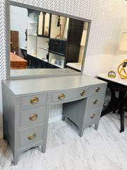 Vintage vanity/desk w/mirror