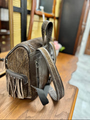 Cowhide backpack