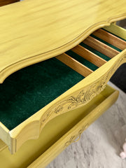 French Provincial server on casters ￼