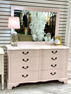 Vintage pink dresser w/mirror